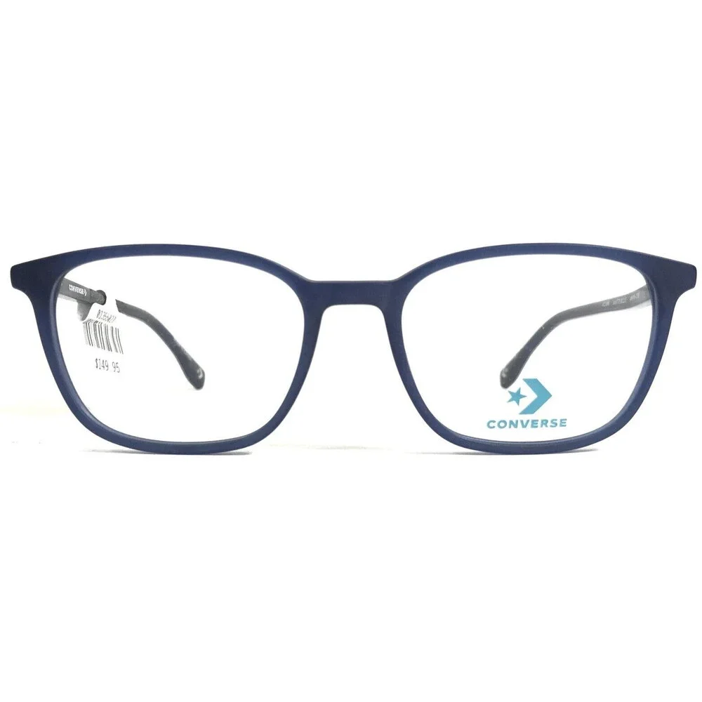 Converse Kids Eyeglasses Frames VCJ006 MATTE BLUE Square Full Rim 48-16-130